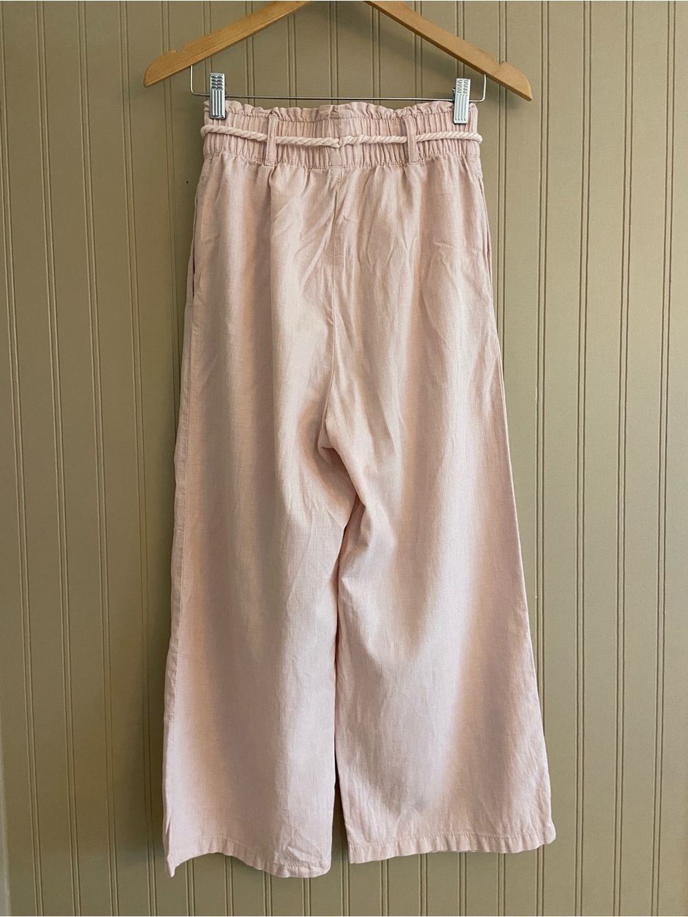 Divided 100% Cotton Baby Pink Wide Leg Pants Women’s Size 4 - Picture 4 of 6